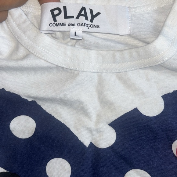 Comme des garcons
Large
White / navy
A little wrinkled but easy to iron - Picture 3 of 3